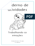 Caderno de Atividades Oficina Das Emoções Setembro