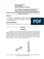 Purificacao Caracterizacao Substancias Organicas Parte ProcessosExtrativos