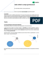 Turmadefevereiro Física1 Gravitação - Velocidade Orbital e Campo Gravitacional 18-05-2023