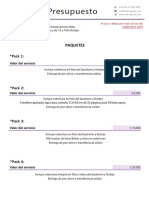 Presupuesto Bautismo + Cumpleaños - ND Fotografía