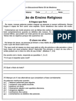 05 - Prova Julho Ensino Religioso