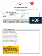 Unidad de Aprendizaje Arguedas 3°