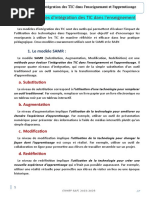 Domaine 3 - L'intégration Des TIC Dans L'enseignement Et L'apprentissage.