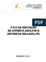 P.P.P Da Educação de Jovens e Adultos À Distância Dellasul/sc