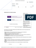 Basic Word Structure - Module 1 - Medical Terminology - Edx