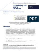 12) La Salud en El Trabajo y Sus Aportaciones A La Productividad en Las Empresas