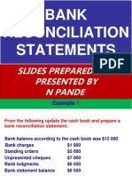 BANK RECONCILIATION STATEMENTS Handout