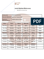 Horario Séptimo Básico 2023