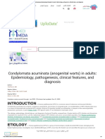 Condylomata Acuminata (Anogenital Warts) in Adults - Epidemiology, Pathogenesis, Clinical Features, and Diagnosis