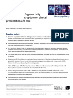 Attentiondeficithyperactivity Disorder in Adults Update On Clinical Presentation and Care Neuropsychiatry