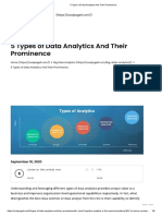 5 Types of Data Analytics and Their Prominence