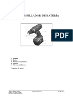 Atornillador Bateria