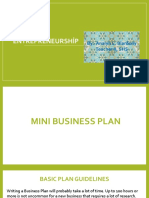 Business Plan Section 1 Guide