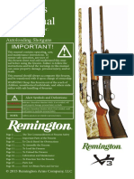 Important!: Instruction Book For: Remington V3 Autoloading Shotguns