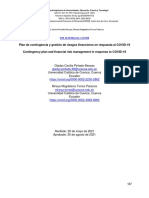 Plan de Contingencia y Gestión de Riesgos Financieros en Respuesta Al COVID-19 Contingency Plan and Financial Risk Management in Response To COVID-19