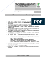 102 - Assistente em Administração