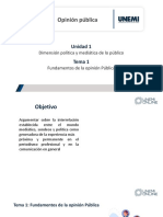 Opinion Publica Unidad 1 Primer Parcial