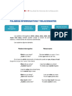 UNIDAD 1 - 3 - Palabras Interrogativas - Relacionantes