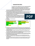 Geography Sheet Work About Hydrographs