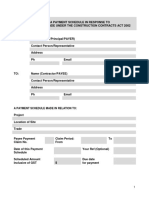 Payment Schedule General