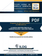 M09 Gestión de Proyectos de Inversión Pública