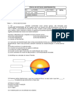 PROVA DE ESTUDOS INDEPENDENTES 6 Ano