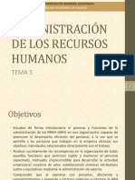 Tema 5 Recursos Humanos