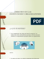 Proceder Etico en Las Instituciones y Organizaciones