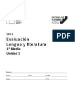 Evaluación Edtudiante I Medio Lenguaje