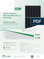 182mm Cells Mono PERC With MBB & Half-Cut Technology: Quality Guarantee