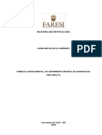 Família e Saúde Mental - Do Sofrimento Infantil Às Agruras Da Vida Adulta