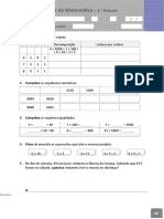 Avaliação Intercalar de Matemática - 3.º Período