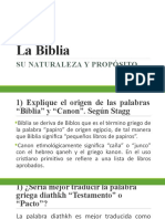 Clase 1 La Biblia Su Naturaleza y Proposito