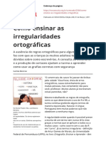 Como Ensinar As Irregularidades Ortograficaspdf