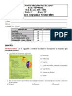 Examen 2º Trimestre Tercero