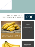 Countable and Uncountable Nouns