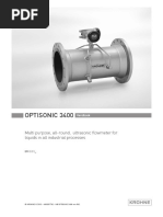 KROHNE OPTISONIC-3400 User Manual