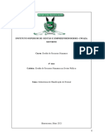 Subsistema de Planificacao de Pessoal