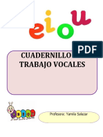 Cuadernillo de Trabajo Vocales