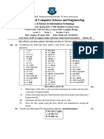 CSE 331 Semester Final Question For Section-MC-FG