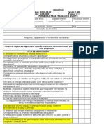 Permissao para Trabalho A Quente