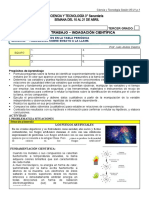 3° Sesión 05 - U01 - Indagación Ensayos A La Llama - Ficha Trabajo