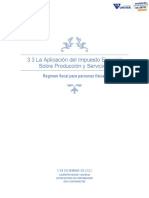 3.3 La Aplicacion Del Impuesto Especial Sobre Produccion y Servicios