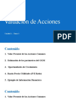 Tema 3 - Valuación de Acciones