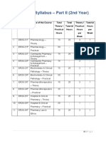 2nd Year D Pharm Syllabus