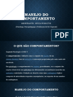 Manejo Do Comportamento Formação