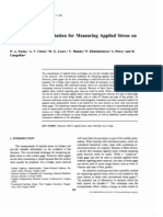 Ultrasonic Instrumentation For Measuring Applied Stress On Bridges