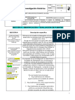 Ficha de La Sección A - Daza