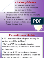 Foreign Exchange Markets