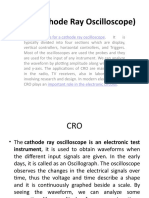 CRO (Cathode Ray Oscilloscope)